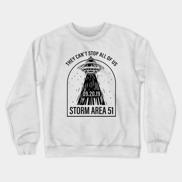 Storm Area 51 Crewneck Sweatshirt by CreativeJourney